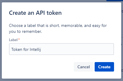 Jita API token for IntelliJ name